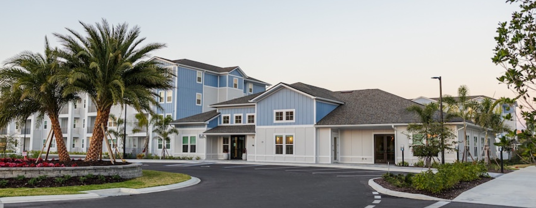 Exterior view of Madison Grove, luxury apartments in Rockledge Florida near Space Coast Town Center.